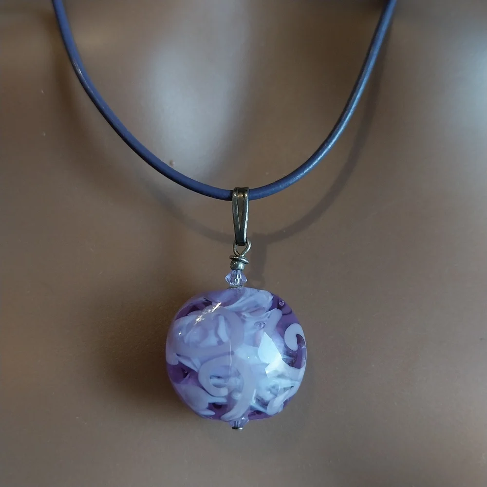 Purple Pendant Necklace - Picture 11 of 11